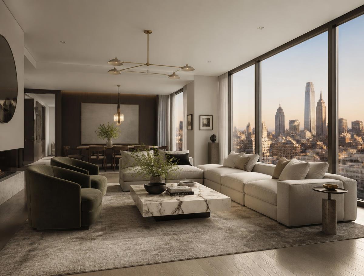 Interior de apartamento de alto padrão em Curitiba